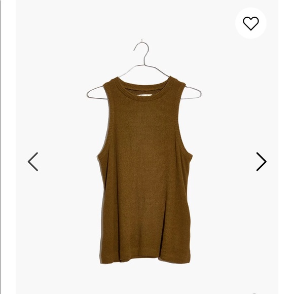 Madewell Tops - NEW Madewell Boucle Tank Top Spinach Green